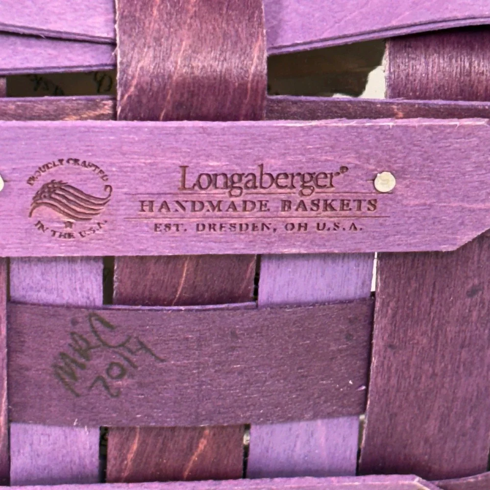 Longaberger 2014 Scardy Treats‎ Purple Basket Halloween New w/ Tags Scaredy